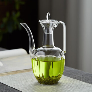 Mesni teapot glass teapot imitation song dynasty retro high-hold teapot green teapot hand-held wine pot high-hold teapot 560ml