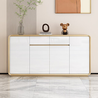 Gu lejia new chinese sideboard multi-functional large capacity storage cabinet wine cabinet living room home wall tea storage storage cabinet solid wood cover white * length 140 width 30 height 90cm * low legs