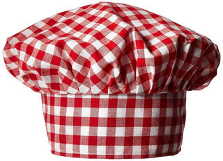 Beistlegingham red chef hat