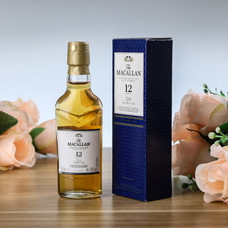 Winery directly imported from the uk single malt whiskey macallan 12-year blue diamond double barrel 50ml 1 bottle