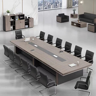 Office furniture rectangular large conference table long table simple modern conference room negotiation table and chair combination desk 2.0m*1.2m conference table