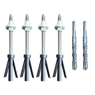 Stainless steel coarse-tooth rhinestone expansion screws can be reused with two pieces of three-piece water drill brackets to fix and explode. three-piece standard version 4 pieces + 2 17 square drill bits.