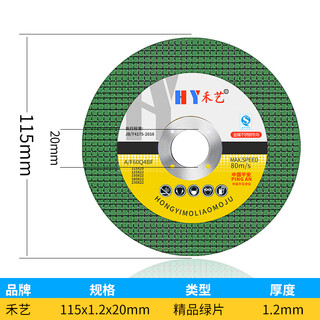 Special cutting blade for portable cutting machine with aperture 20mm grinding wheel blade marble electromechanical saw blade double mesh grinding wheel small slice heyi 115x20 cutting blade) (5 pieces)
