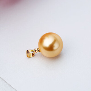 Drjefun pearl pendant necklace buckle head plated with 18k gold single shell bead single bead for women without chain pendant accessories gold gold holder 10-10mm