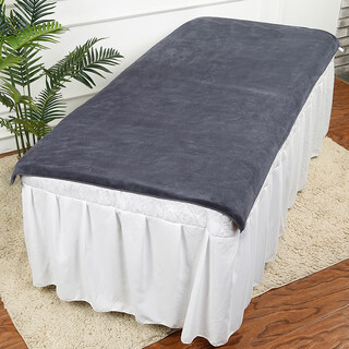 Shantou lincun beauty salon bath towel pure cotton beauty bed special bed making large towel with hole hole health center massage therapy sheet gray medium thick without hole 180x80cm