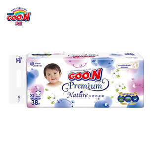 King (goo.n) new and old clothes random angel nature's grace diapers diapers baby diaper pads absorbent diapers diapers xl34 pieces (12-17kg)