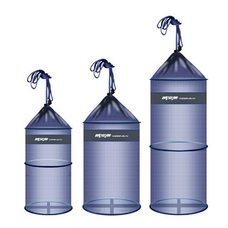 Weibaolai portable small fish protection wild fishing protection folding mini quick-drying fish bag to catch the sea live bait net bag anti-jumping fish basket 22*45