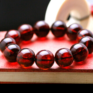 Flying goose, same style for men and women, no optimization of pool of blood, fidelity blood amber bracelet, natural amber beeswax bracelet, with certificate, picture color, 18mm, 5a per string