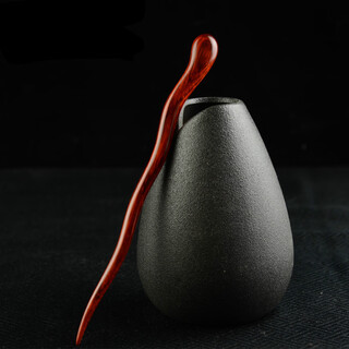 Meng junchen small leaf rosewood hairpin tassel hairpin hanfu chinese classical lady simple hairpin