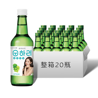 Lotte chuyin chule grape peach blueberry strawberry grapefruit apple flavor multiple selection soju new and old packaging random delivery limited grape flavor 360ml*20 bottles