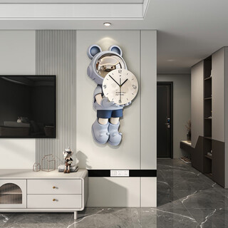 Jiujiuda astronaut clock wall clock living room home restaurant decorative painting simple modern creative clock children's room table clock