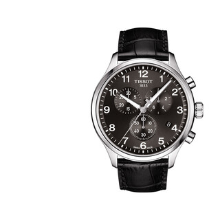 Tissot new year's gift speed series men's watch sports chronograph belt quartz watch swiss watch for boys black plate black belt t116.617.16.057.00