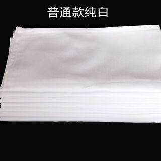 Qijing special towel for wiping cups, thickened white mouthcloth, tablecloth, folded flower hotel western restaurant napkin cloth, cup wiping cloth