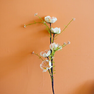 Xushansi hibiscus artificial flower azalea butterfly love flower white butterfly dried flower guest decoration living room tv cabinet dining table flower arrangement colorful butterfly hibiscus champagne