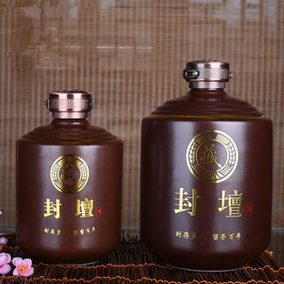 Ruichu ceramic empty wine bottle wine jar sealing jar puree 1 jin jin equals 0.5 kg 3 jin jin equals 0.5 kg 5 jin jin equals 0.5 kg 10 jin jin equals 0.5 kg packed sealed wine jar craft wine bottle jingdezhen 10 jin jin equals 0.5 kg packed
