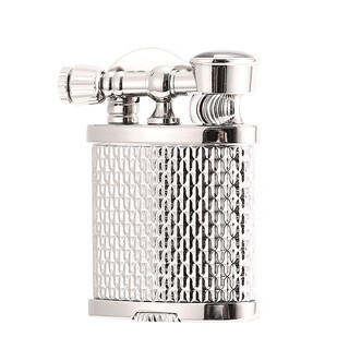 Maduro italian palace lift arm lighter high-end personalized retro windproof kerosene lighter gift box with brass movement silver set