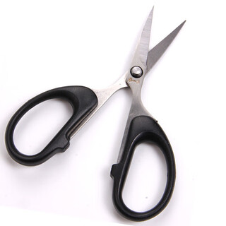 张小泉剪刀家用手工剪办公室不锈钢文具小剪子学生手工剪锋利剪线 125mm小号单把尖头剪