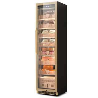 Odino cigar cabinet constant temperature and humidity home office remote wifi control moisturizing temperature control red wine refrigerator bxw-508 gold thick section