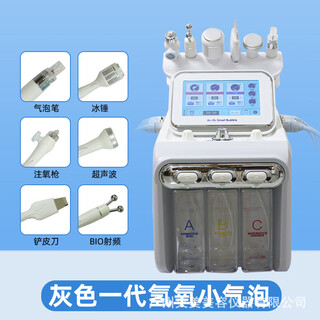 Multifunctional hydrogen and oxygen small bubble beauty salon nano oxygen injection facial beauty rejuvenation and hydration skin blackhead absorbing instrument first generation hydrogen and oxygen small bubble us standard