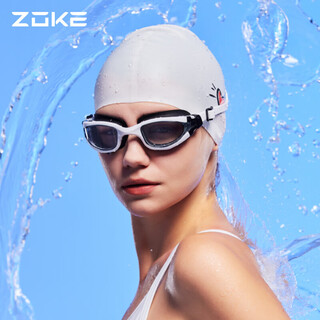 ZOKE洲克女士高清防水防雾游泳镜中大框专业成人男士游泳装备舒适泳镜622501104-6