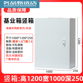 新沭室内电箱配电箱基业箱空箱工程家用电气柜加厚定制强电布线控 1200*1000*250竖箱(对开门)
