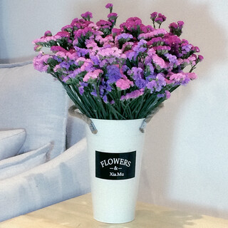 Aiman yunnan natural style forget-me-not dried flower bouquet real flower decoration living room small and large flower arrangement theory jin jin is equal to 0.5 kg, sold as gifts, red pink and light purple, a total of 50 pieces, semi-dried branches