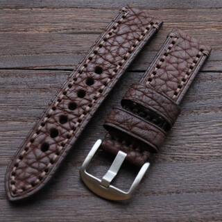 Retro watch with brown bison leather strap 20/22/24mm retro soft first layer cowhide leather strap for men brown 22mm