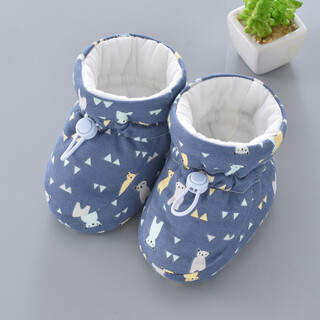 Miao fei winter baby shoes soft bottom socks spring and autumn male and female newborn baby foot protection 0-1 years old toddler 3-6 months non-falling cloth shoes man yinxiong 13 cm suitable for 6-18 months