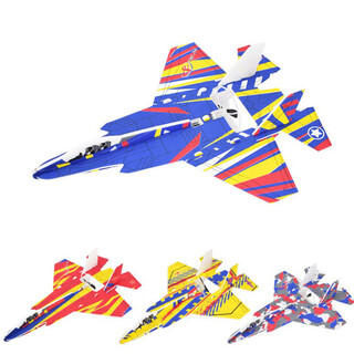 USB充电航空模型机拼装户外儿童玩具电动泡沫飞机手抛双翼滑翔机