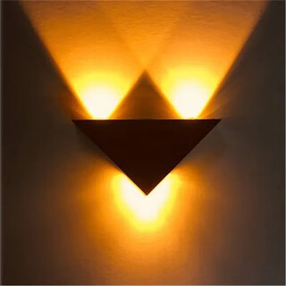 Micro led wall lamp modern simple creative corridor aisle bar club ktv background wall decoration colorful color-changing light 3w yellow light
