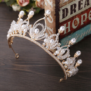 Jiang jinyue crown tiara 18 adult gift bride's attractive wedding crown korean accessories birthday headband sn4991 hg020 with gift box. with veil