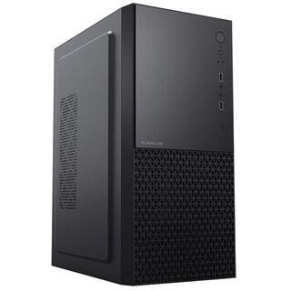 Bubalus shangyue mid-tower business desktop computer host chassis (supports atx motherboard/supports 29cm graphics card/backline) shangyue-black