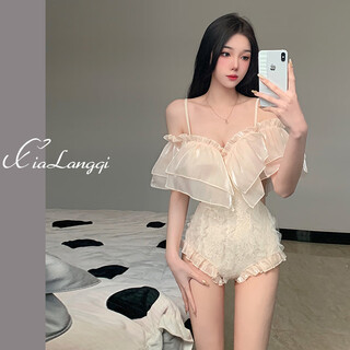Guangyue blue swimsuit women's summer high-quality 2023 new sexy one-piece suspender small breast steel support belly covering slim hot spring swimsuit apricot l recommended 95-105 jin jin equals 0.5 kg