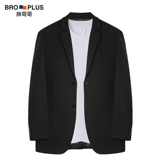 Fat brother plus size men's black gold light luxury series men's casual suit jacket plus fat extra large business formal wedding suit black single suit (thick style) 6xl (270-300jin jin is equal to 0.5kg)