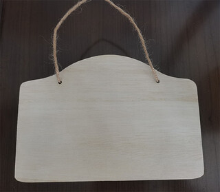 创意实木牌小木牌手写吊牌空白木板树牌挂牌diy手工门牌挂件定制 G-9 尺寸:20*14cm