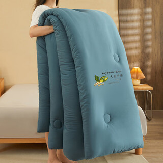 Gudie soy fiber quilt winter quilt spring and autumn student-specific quilt single air-conditioned quilt core four-season universal warm quilt bentley blue soybean quilt 150x200cm spring and autumn quilt 3jin jin equals 0.5 kg