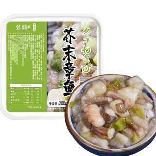 Shengyuanlai wasabi octopus ready-to-eat octopus small octopus japanese restaurant seafood japanese soft-footed fresh clams clam meat wasabi octopus 200g (net weight)