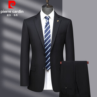 Pierre cardin spring wool suit men's high-end middle-aged men's business formal wedding suit black my7001 style 170 size recommended 100jin jin is equal to 0.5kg -120jin jin is equal to 0.5kg