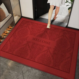 Xinlin red festive entrance door mat home entrance anti-slip mat door entry mat can be cut high-end carpet b doreen (entry) 200*300