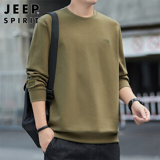 Jeep spirit jeep sweatshirt men's autumn and winter jacket men's long-sleeved t-shirt men's loose casual bottoming shirt clothes