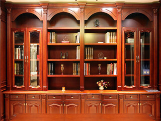 Live broadcast background wall is movable, new douyin male and female anchor background cloth, study room, bookcase, office decoration, off-white, 2 meters wide x 1.5 meters high cloth