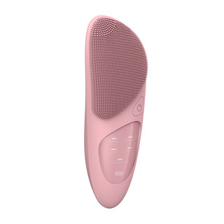 Silicone facial cleansing instrument, electric facial washing instrument, face washing, massage, pore cleaning, rechargeable household artifact, soft bristle brush, pink, high-end model