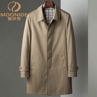 Moned brand men's wear 2022 autumn new men's business casual jacket mid-length windbreaker men u20a6805 deep card mid-length xl/180