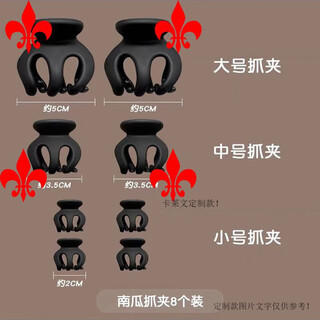 Kalevin 2025 black hair clip high ponytail fixing artifact bangs clip shark hair clip back of the head hairpin 2 small sizes