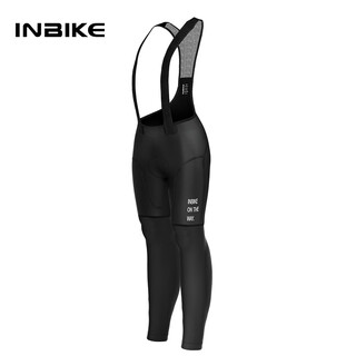 Inbike widened plus size summer and autumn men's cycling clothes long-sleeved suspenders trousers mountain road bike cycling clothes black trousers 5xl