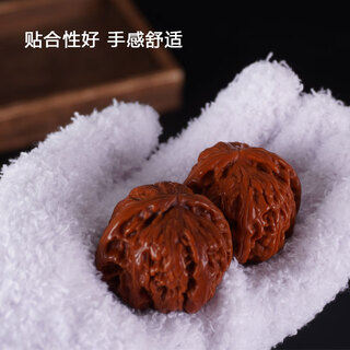 Wanmao gloves wenwan disk nano disk string polished thickened plate walnut-paped bodhi beads jewelry breathable wanmao gloves white thin section 1 pair