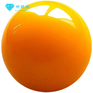 Xinheming beeswax single beads chicken oil yellow old raw stone buddha beads matching ball beads single bracelet loose beads toy diy accessories 20mm yellow honey round beads (1 through hole