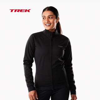 Trek circuit softshell women's windproof and waterproof soft and warm softshell cycling jacket black m