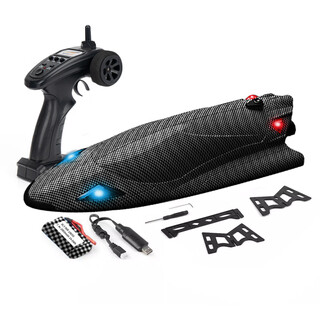 FY FAYEERC遥控船快艇成人专业水冷电机涡喷高速飞艇超大动力电动模型船 34cm涡喷快艇约40km/h 2块2000毫安电池(续航约40分钟)