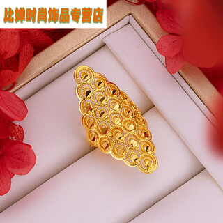 Lism 18k gold ring, hollow exaggerated women’s large flower ring, 3d hard gold covered with silver, women’s personalized index finger live ring, rhombus diamond ring